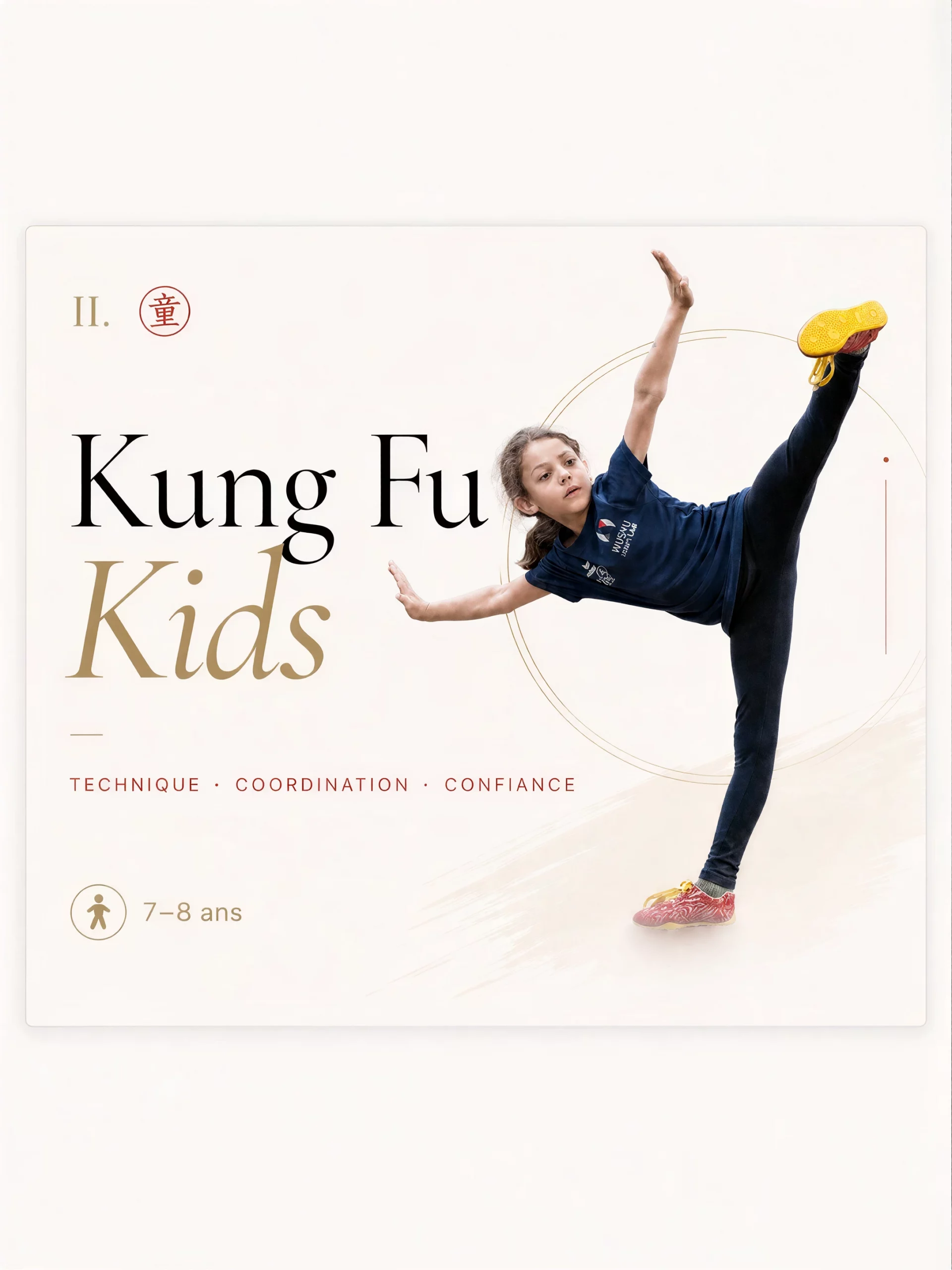 Cours Kung Fu Kids à Nantes — 7 à 8 ans