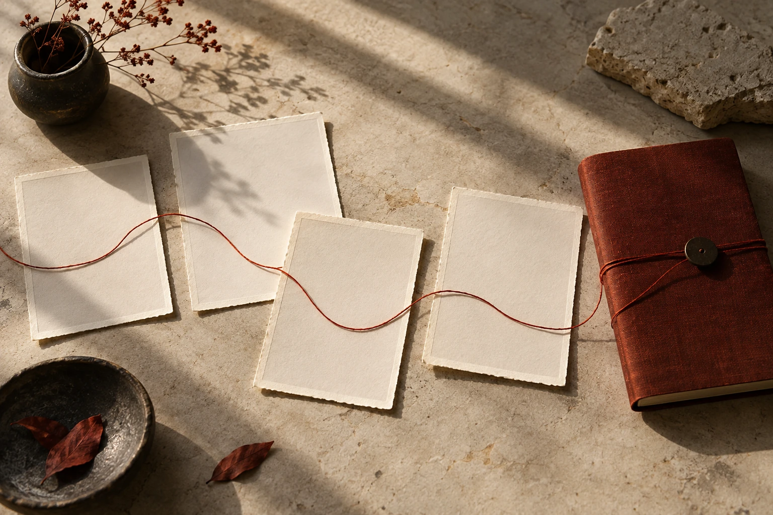 Le livre et l’apprentissage — composition éditoriale en matières et objets.