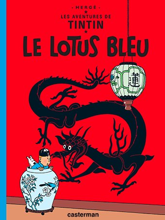 Couverture de la bande dessinée Le Lotus bleu (1936)