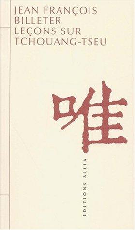 Couverture du livre Leçons sur Tchouang-tseu (2002)